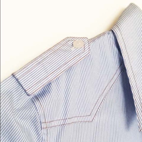 D&G Pinstripe Fitted Pocket Shirt - Picture 5 of 14